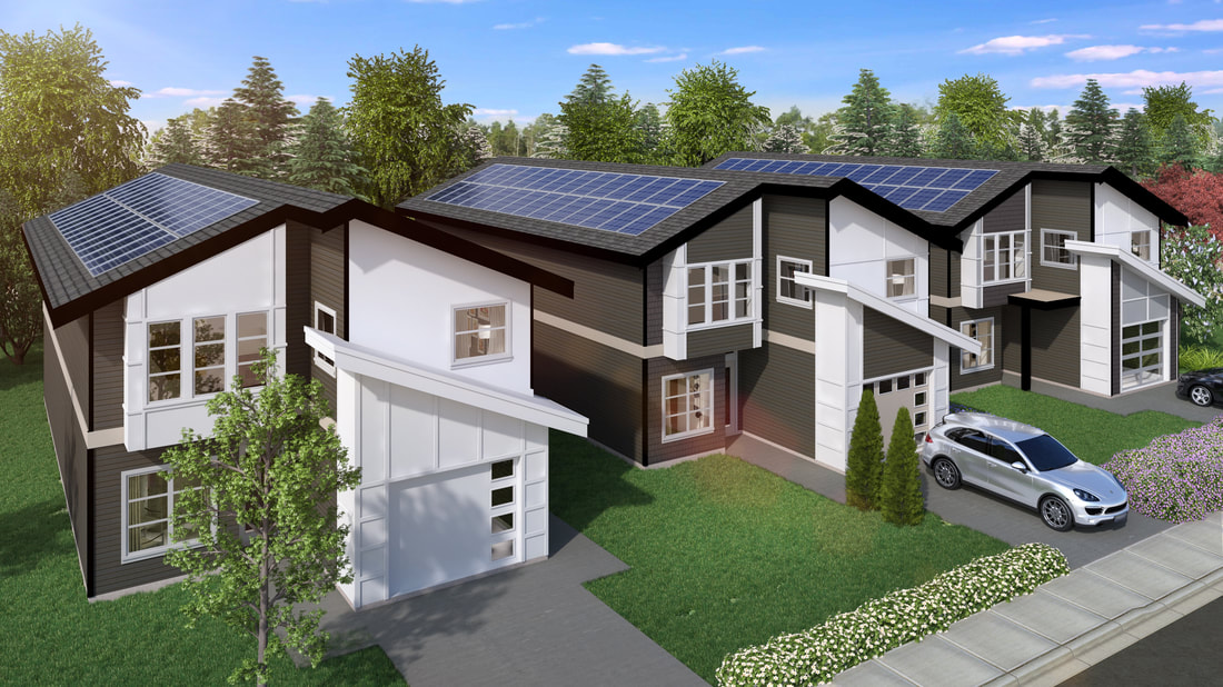 Saanich Ridge, solar, design rendering, home plan, skyire homes, green homes